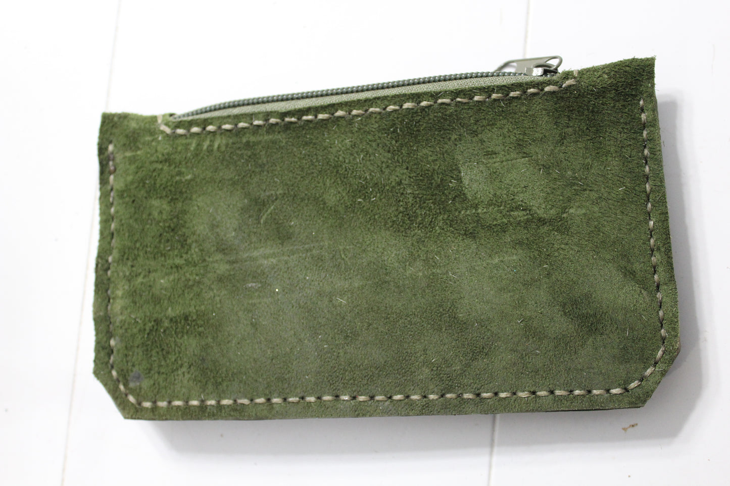 Purse Pal Olive Green with Green Suede