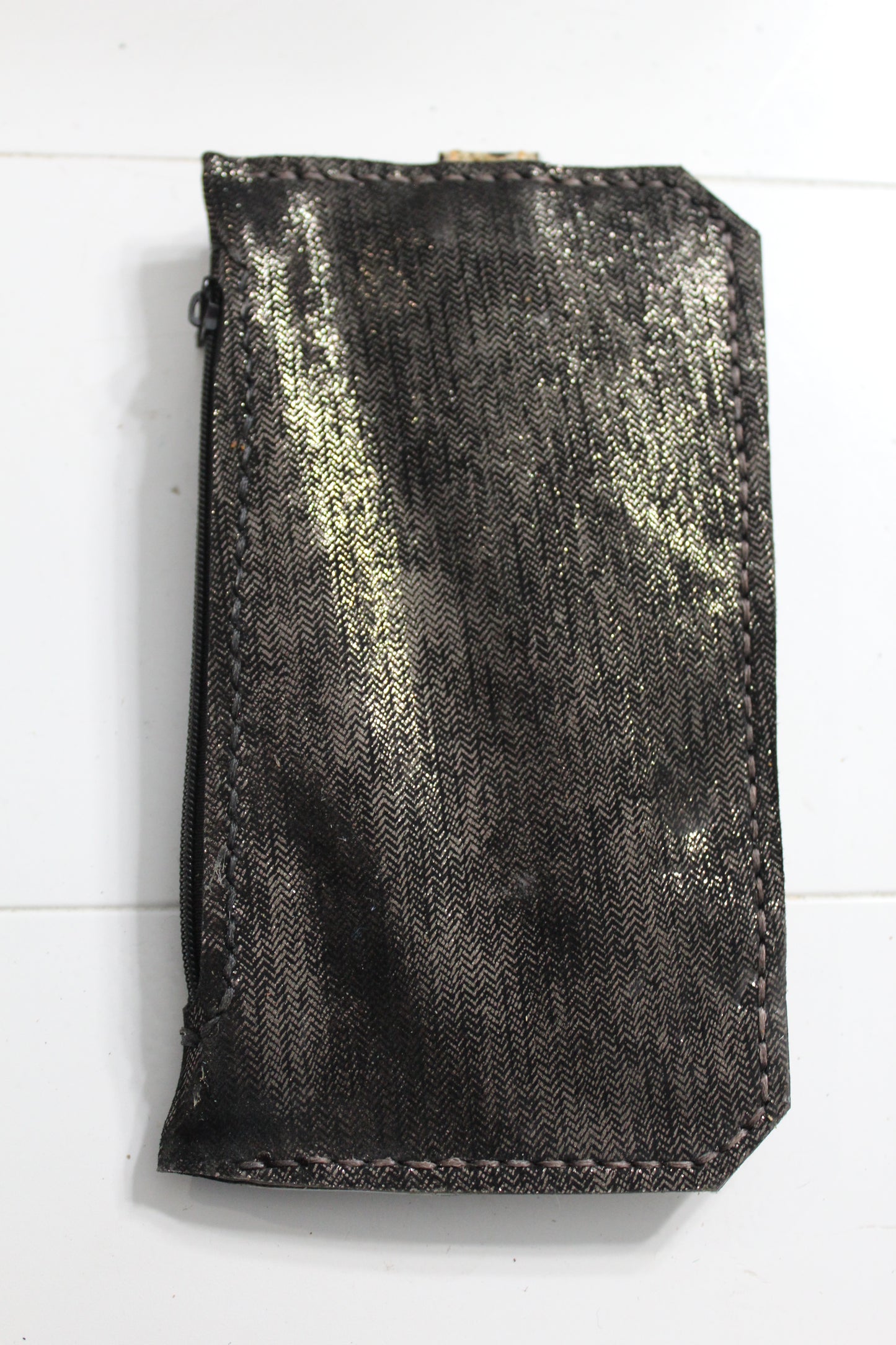 Purse Pal Leopard with Black Glitz