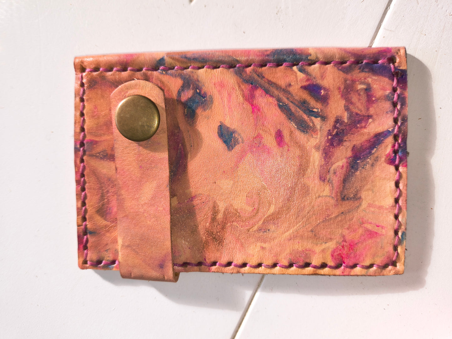 Light Marble Dyed Boot Wallet