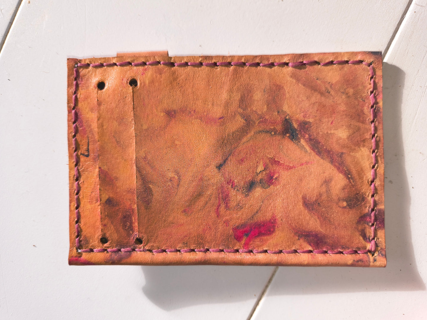 Light Marble Dyed Boot Wallet