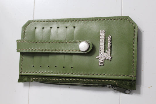Purse Pal Olive Green with Green Suede
