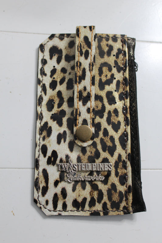 Purse Pal Leopard with Black Glitz